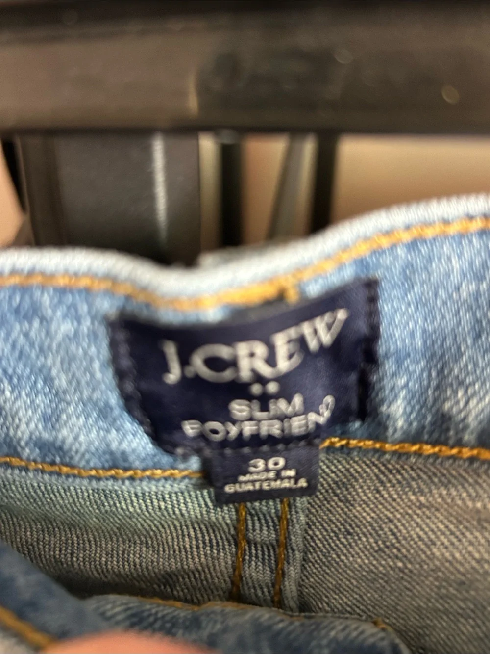 J Crew Women's Slim Boyfriend Jeans in Blue